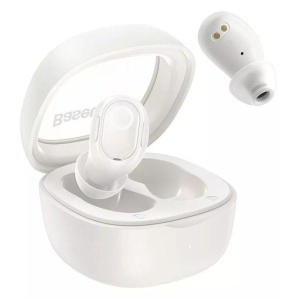 Casti Baseus Bowie WM02 TWS, wireless, bluetooth 5.3, microfon pe casca, crem - Img 7
