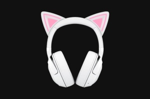 Casti Razer Kraken Kitty V2 Bluetooth 5.2Quartz Edition, interfata USB- A, sensibilitate 92.5 dB SPL / mW @ 1kHz si sensibilitate microfon 42 dBV /Pa, alb - Img 4