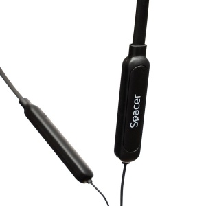 Casti Spacer wireless, in ear, fir de legatura si prindere magnetica, microfon pe fir, Bluetooth 5.0, autonomie de pana la 6 ore, timp de incarcare 2 ore, negru - Img 4