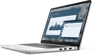 Laptop DELL PRO 14 Plus, 14", Non-Touch, FHD+ 1920 x 1200, 60Hz, IPS, Anti-Glare, 300 nit, 45% NTSC, FHD+IR Cam, Fingerprint Reader, Platinum silver color, metallic finish, AMD Ryzen(TM) AI 7 PRO 350 Processor (24 MB cache, 8 cores, 16 threads, up to 5.0 - Img 4