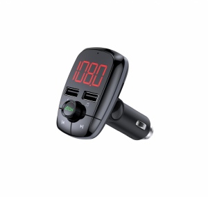 Modulator FM Serioux ABFM50, Bluetooth 5.0 , raza actiune de până la 5 m, voltaj intrare: 1x DC 12V/24V ,2 porturi USB: 1x USB DC5V 2.4A Max 1 x USB audio (pana la 32 GB), slot MicroSD (pana la 32 GB), format muzica: MP3/WMA/WAV, frecvența FM: 87.5MHz - - Img 3