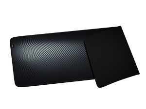 Mousepad Genesis Carbon 500 Maxi Ultra Wave, impermeabil, material cauciuc si textil, dimensiuni 1100x450x2.5 mm, negru/gri - Img 3