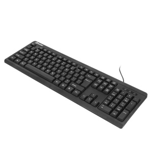 Tastatura cu fir Tellur SUA, interfata USB, lungime 135 cm, butoane 104, dimensiuni 440 x 150 x 20 mm, negru - Img 1