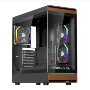 Carcasa 1STPLAYER WD8-BK, RGB, Mid Tower, Black