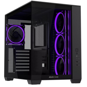 Carcasa ASUS A32 Plus TG ARGB, RGB, Mid Tower, Black