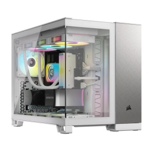 Carcasa CORSAIR 2500X Micro ATX Dual Chamber White/Satin Gray Aluminium - Img 6