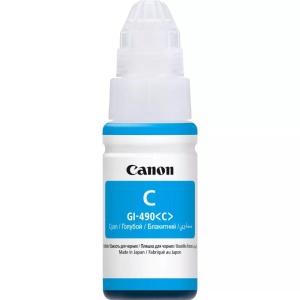 Cartus cerneala Canon GI-490 C, cyan, capacitate 70ml, pentru echipamente CISS G1400 / G2400 / G3400 / G4400 / G1411 / G2411 / G3411 / G4411. - Img 2