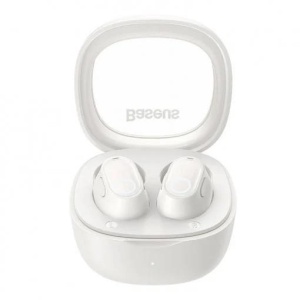Casti Baseus Bowie WM02 TWS, wireless, bluetooth 5.3, microfon pe casca, crem - Img 2