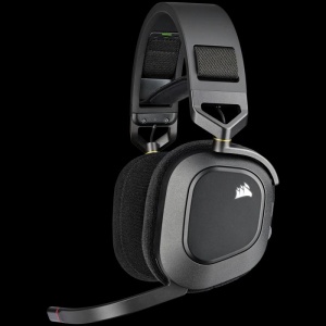 Casti cu microfon Corsair HS80 WIRELESS Surround 7.1, Multi-platform Gaming, 20Hz-40KHz, 32ohm, 116db, driver 50mm, autonomie baterie de pana la 20 de ore, negru - Img 4