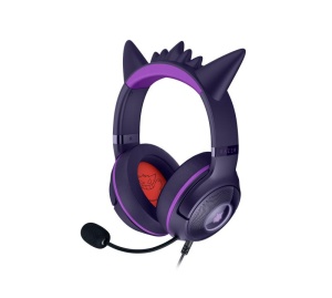Casti Gaming Head-band Razer Kraken Kitty V2 - Pokemon Gengar Ed., Wireless/Wired, Noise Canceling, Roz