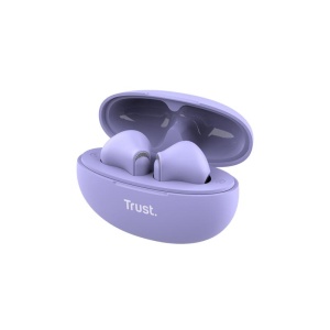 Casti Trust Yavi wireless, TWS, bluetooth, interfata USB-C, frecventa de raspuns 20 Hz - 20.000 Hz, violet - Img 6