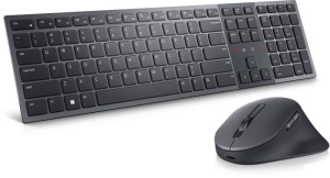 Dell Premier Collaboration Keyboard and Mouse - KM900 - US International (QWERTY), Device Type: Keyboard and mouse set, Backlit: Yes, Interface: 2.4 GHz, Bluetooth 5.1, Wireless Receiver: USB wireless receiver, Dimensions (WxDxH) / Weight: Keyboard: - Img 3