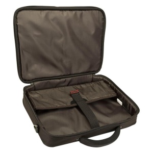Geanta laptop Targus Classic+ Clamshell, pentru laptopuri de 15.6", dimensiuni: 42 x 8 x 38cm, dimensiuni compartiment laptop: 38.7 x 2.5 x 26.5 cm, greutate 0.68 kg, negru/rosu - Img 3