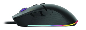 Kit Gaming Serioux Kayel 4 in 1, Tastatura de gaming, 104 taste, 19 taste Anti-ghosting , design slim, iluminare rainbow, structura metalica gri, taste negre + design cu palm rest, cablu USB 1.5M PVC, plug and play; Mouse gaming, senzor Sunplus 199, - Img 7