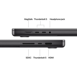 MacBook Pro 14.2"/Apple M4 Pro (CPU 14-core, GPU 20-core, Neural Engine 16-core)/48GB/2TB - Space Black - INT KB - Img 12