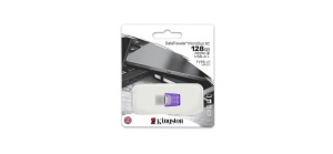 Memorie USB Kingston microDuo 3C 128 GB, USB 3.0, Purpuriu - Img 3