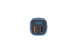 Modulator FM Serioux ABFM46, Bluetooth 5.0 , raza actiune de până la 5 m, voltaj intrare: 1x DC 12V/24V, 2 porturi USB: 1 X USB QC3.0 1 x USB audio (pana la 32 GB), format muzica: MP3/WMA/WAV, frecvența FM: 87.5MHz - 108.0MHZ , microfon incorporat, - Img 3