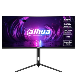 Monitor Dahua 30" DHI-LM30-E330CA, Diagonal (inch): 30, Diagonal (cm): 76, Aspect ratio: 21:9, Panel: VA, Resolution: 2560x1080, Refresh Rate: 200Hz, Response time MPRT: 1ms, Brightness (max): 250 cd/m², Contrast (static) : 3000:1, Viewing angle: