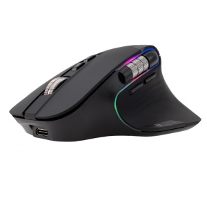 Mouse wireless Tellur Shade, silent click, rezolutie maxima 3200 DPI, iluminare RGB, negru - Img 3