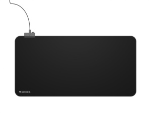 Mousepad Genesis Boron 500 XXL, iluminare RGB, material cauciuc + textil, dimensiuni 800x400x4 mm, negru - Img 1