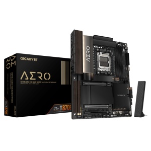 Placa de baza Gigabyte X870E AERO X3D DARK WOOD, Socket AM5, DDR5, ATX