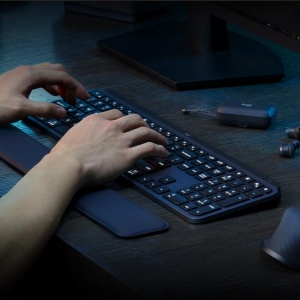Tastatura Logitech MX Keys S, Iluminare, 2.4GHz&Bluetooth, USB-C, US INTL layout, graphite/negru - Img 11