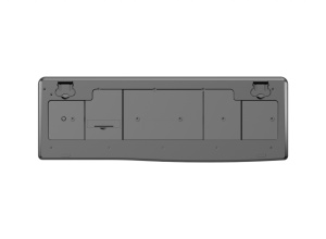 Tastatură wireless 2.4G Tastatură: cu rând independent de taste multimedia Mod: 2.4G Număr taste: 104 + 9 taste rapide Material: ABS Culoare: Negru Chipset: Huntersun Aspect: Orice aspect disponibil Tip interfață: USB Dimensiune: 442*152*25mm ; 440g - Img 6
