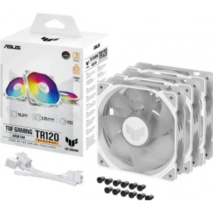 Ventilator Carcasa ASUS TUF GAMING TR120 ARGB REVERSE 3IN1 White, 12 cm, 2000 RPM, 3 ventilatoare, RGB - Img 6