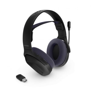 Casti de gaming wireless Lenovo Legion H410, Conectivitate: Bluetooth & 2.4GHz, Distanța de funcționare wireless: până la 12 metri, Capacitatea bateriei: 500mAh, Timp de încărcare a bateriei: < 3 ore, Accesoriu inclus: Dongle USB-A to Type-C Cable, Cable - Img 9