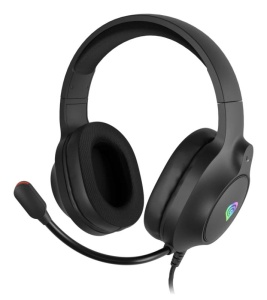 Casti gaming cu fir Genesis Neon 213, microfon, iluminare RGB, impendanta 32 Ohm, frecventa raspuns 20 - 20.000 Hz, lungime cablu 220cm, frecventa raspuns microfon 100 - 16000 Hz, sensibilitate -42dB, conectivitate 3x Jack 3.5 mm, USB-A 2.0, negru