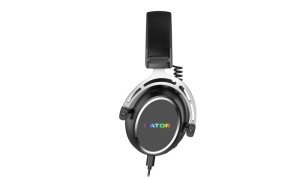 Casti gaming cu fir Hator Hypergang 3 USB, conectivitate USB Type-C / USB Type-Amaterial membrana compozit, conexiune catre HATOR SyncHUB™, Virtual 7.1 Surround Sound, logo iluminat RGB, apeluri prin BT in gaming mode, frecventa raspuns 10Hz-44kHz, - Img 2