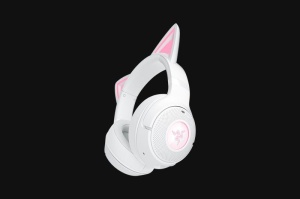 Casti Razer Kraken Kitty V2 Bluetooth 5.2Quartz Edition, interfata USB- A, sensibilitate 92.5 dB SPL / mW @ 1kHz si sensibilitate microfon 42 dBV /Pa, alb - Img 6