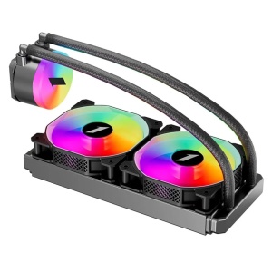 Cooler Procesor 1stPlayer TS2-240-BK, Lichid, 12 cm, 2 ventilatoare, aRGB