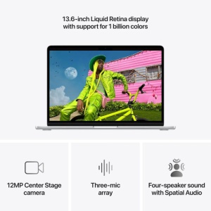 MacBook Air 13.6" Retina/Apple M5 (CPU 10-core, GPU 8-core, NeuralEngine16-core)/16GB/512GB - Silver - INT KB (No Adapter) - 2026 - Img 7