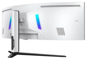 Monitor Gaming Curbat QD-mini LED TCL 57R94 57", Dual UHD (7680x2160), 120Hz, 1ms, AMD FreeSync™ Premium, NVIDIA G-Sync Compatible, R1000, Boxe 10W x2, USB Type-C 90W, Hub USB, 2x HDMI, DisplayPort, Pivot, VESA, alb - Img 5