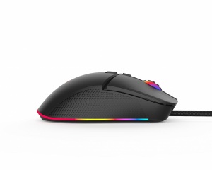 Mouse gaming Serioux Kayel, Senzor Sunplus 199, 800-6400 DPI, switch HUANO, pana la 20 milioane de click-uri, 7 Butoane, 6 moduri de iluminare RGB, cablu USB 1.5M, plug and play, compatibil cu Windows 2000/XP/9X/VISTA/7/8/10 - Img 4