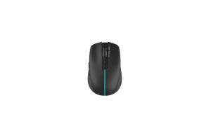 Mouse Serioux Flicker 212, Wireless, Negru, senzor: Optic, DPI: 800/ 1200/ 1600, conexiune: Dongle USB 2,4 GHz, banda de frecventa: 2,4 GHz, baterie integrată litiu de 500 mAh, banda LED, cerințe OS: Win, Mac, Vista - Img 1