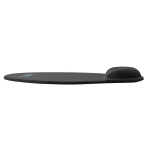 Mousepad Spacer, suport incheietura cu gel, cauciuc si material textil, 240 x 220 mm, negru - Img 3