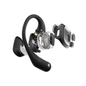 Shokz - OpenFit Open-Ear True Wireless Earbuds - Black - Img 4
