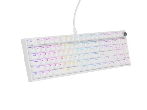 Tastatura gaming mecanica cu fir Genesis Thor 404, iluminare RGB, 107 taste, 11 butoane multimedia, alb - Img 5