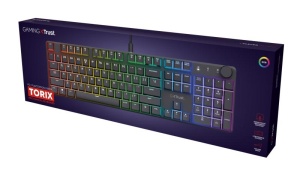 Tastatura mecanica Trust GXT 866 Torix cu fir, swtich linear, 104 butoane, full RGB, butoane programabile, tipuri de jocuri FPS, MMO, MOBA, RPG, RTS, negru - Img 12