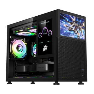 Carcasa 1STPLAYER Mi6-EV-BK, RGB, Mid Tower, Black - Img 3