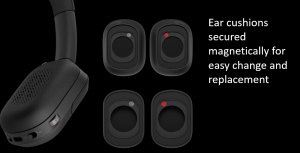 Casti HP Focus 625, Wireless, noise-canceling - Img 5