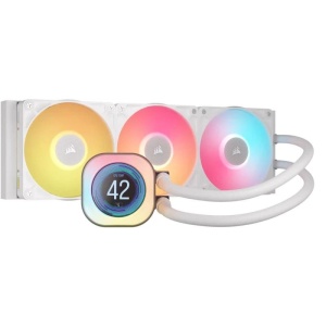Cooler Procesor CORSAIR iCUE LINK TITAN 360 RX LCD, Lichid, 12 cm, 3 ventilatoare, aRGB