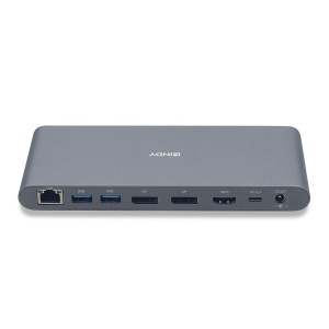 Dock Laptop Lindy USB 3.2 Type C, 5k DP, PD 3.0 100W, Gigabit, SD, MicroSD, Audio - Img 2