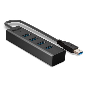 Hub USB Lindy LY-43324, 4 Port, USB 3.0, negru - Img 2