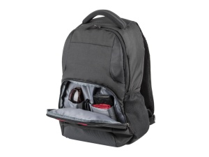 Rucsac laptop Natec Eland, compatibilitate dimensiune laptop 15.6", 3 compartimente, capacitate 22L, material Polyester 300D, negru
