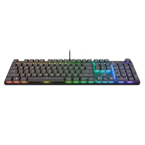 Tastatura mecanica Trust GXT 866 Torix cu fir, swtich linear, 104 butoane, full RGB, butoane programabile, tipuri de jocuri FPS, MMO, MOBA, RPG, RTS, negru - Img 3