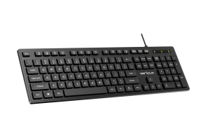 Tastatura Serioux cu fir, interfata USB, 104 taste, material ABS, US Layout, lungime cablu 1.5m PVC, dimensiuni 429*128*20mm; 416g, negru - Img 4
