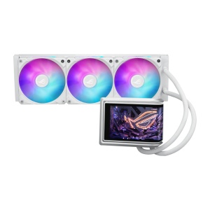 Cooler Procesor ASUS ROG RYUO IV 360 ARGB WHT, Lichid, 12 cm, 3 ventilatoare, aRGB